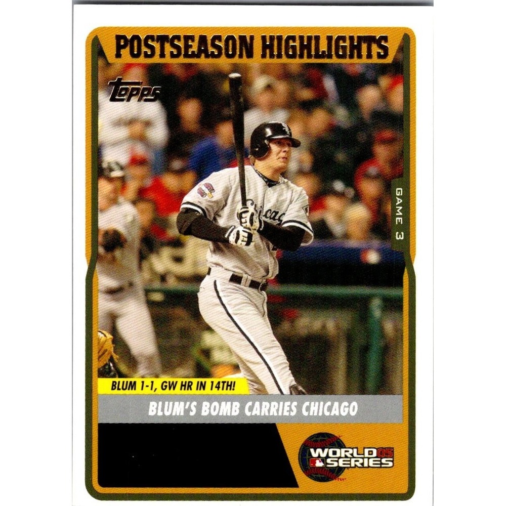2005 Topps Updates & Highlights #UH133 Geoff Blum Gold #/2005